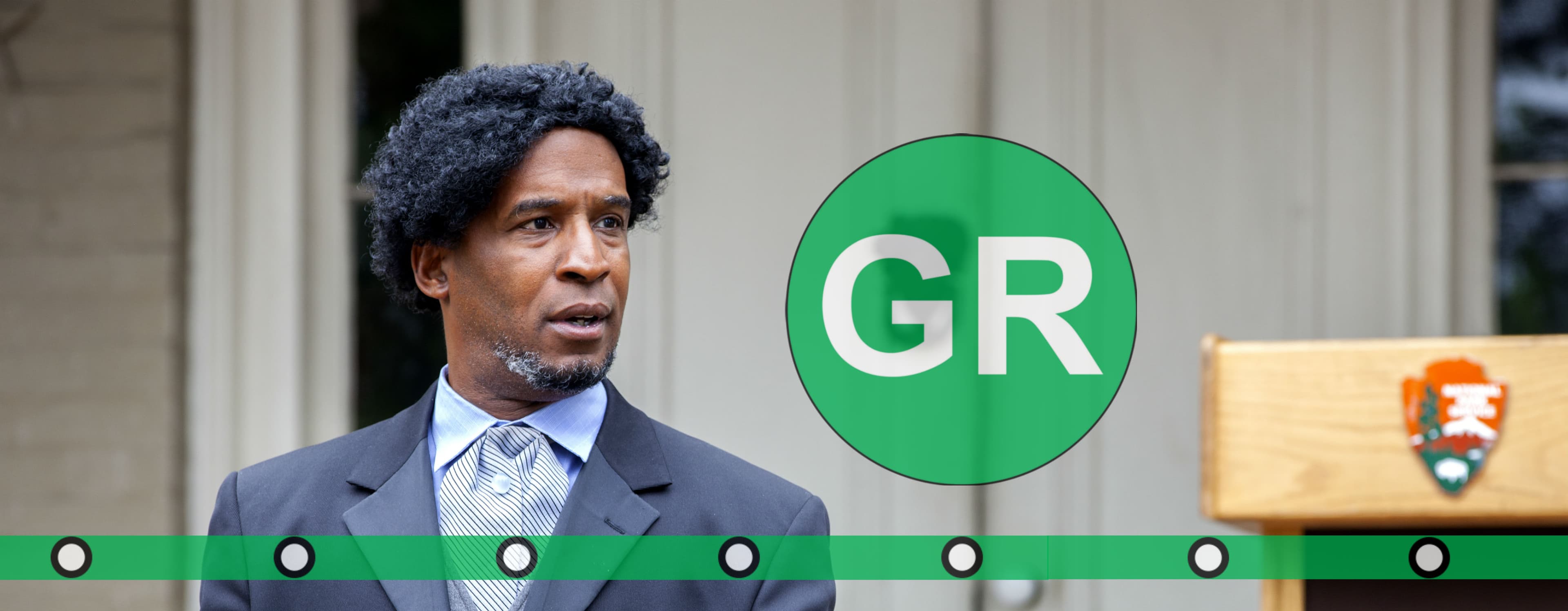 Speaker at oratorical contest at Frederick Douglass National Historical Site