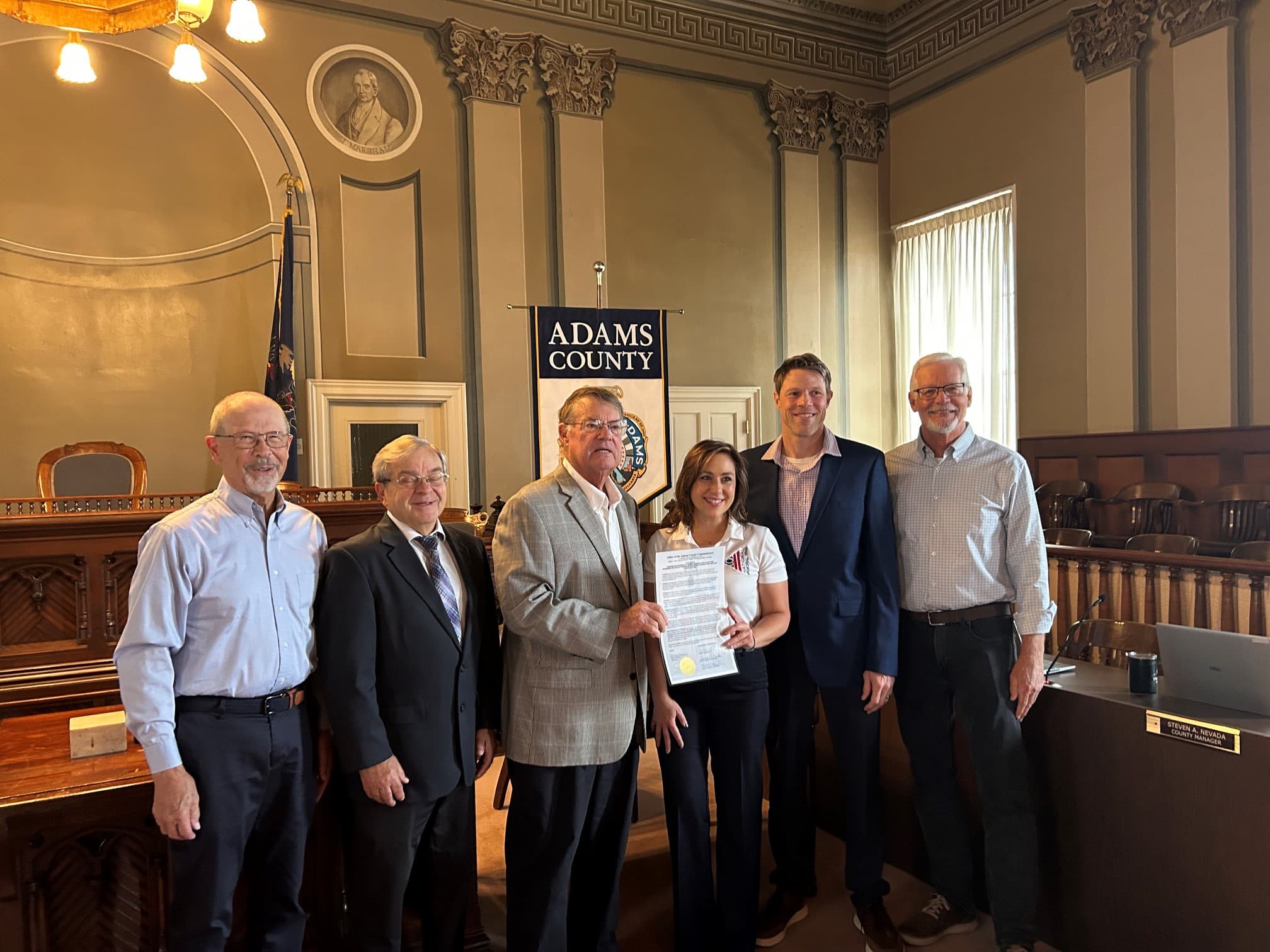 Adams County Honors the Alliance with 25th Anniversary Proclamation